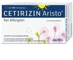 CETIRIZIN Aristo bei Allergien 10 mg Filmtabletten 100 St
