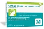 GINKGO BILOBA-1A Pharma 120 mg Filmtabletten 60 St
