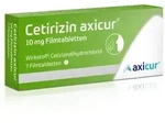 CETIRIZIN axicur 10 mg Filmtabletten 7 St