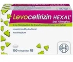 LEVOCETIRIZIN HEXAL bei Allergien 5 mg Filmtabl. 100 St