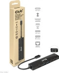 CLUB3D CSV-1596, club3D USB-C Dockingstation Club3D USB-6-in1-HUB USB-C - HDMI/2xUSB/
