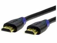 LogiLink HDMI Anschlusskabel HDMI-A Stecker, HDMI-A Stecker 5.00 m Schwarz CH0064