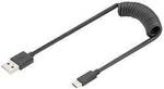 Digitus USB-Kabel USB 2.0 USB-A Stecker, USB-C&reg; Stecker 1.00 m Schwarz beidseitig