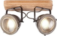 BRILLIANT 72029/84, Brilliant Carmen Wood 72029/84 Deckenstrahler LED GU10 50 W Holz,