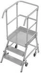 Krause 821010 Aluminium Podestleiter fahrbar, Montage mit Werkzeug Arbeitsh&ouml;he