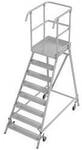 Krause 821065 Aluminium Podestleiter fahrbar, Montage mit Werkzeug Arbeitsh&ouml;he