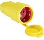 AS Schwabe 62413 Schutzkontaktkupplung Gummi 230 V Gelb IP44