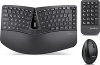 PERIXX PERIDUO-606 A DE B, Perixx Ergonomisch Funk Tastatur, Maus-Set Ergonomisch