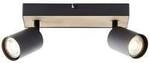 Brilliant Jello Wood G93069/76 LED-Deckenstrahler LED GU10 4.5 W Holz, Schwarz