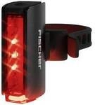 FISCHER FAHRRAD Fahrrad-R&uuml;cklicht PLUS TWIN STOP LED Schwarz 50761