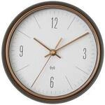 TFA Dostmann 60.3547.10 Funk Wanduhr 22.3 cm x 70 mm Grau, Kupfer