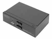 Digitus DS-12870 2+1 Port KVM-Umschalter HDMI Fernbedienung, Tastatur 3840 x 2160
