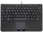 Perixx PERIBOARD-525 H DE USB Tastatur Deutsch, QWERTZ Schwarz USB-Hub,