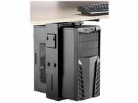 SpeaKa Professional PC Halterung Untertisch, Vertikal SP-6353552 Schwarz Belastbar