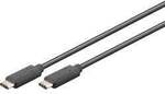 Goobay 66508 USB C auf USB C 3.2 Gen. 1 Ladekabel 60W Handy Kabel Handyladekabel 5