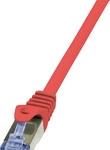 LOGILINK CQ3014S, LogiLink CQ3014S RJ45 Patchkabel CAT 6a S/FTP 0.25 m Rot