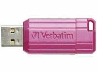 VERBATIM 49460, Verbatim USB DRIVE 2.0 PINSTRIPE USB-Stick 128 GB Pink 49460 USB 2.0