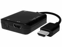 LogiLink CV0106 Adapter [1x HDMI-Stecker - 1x HDMI-Buchse, Toslink-Buchse (ODT)]