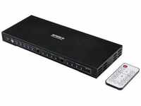 SpeaKa Professional 4x2 Port HDMI-Switch mit Audio-Ports 3840 x 2160 Megapixel