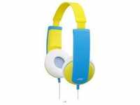 JVC HA-KD5-Y-E, JVC HA-KD5-Y-E Kinder On Ear Kopfhörer kabelgebunden Gelb, Blau