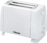 TRISTAR BR-1009, Tristar BR-1009 Toaster mit eingebautem Br&ouml;tchenaufsatz Wei&szlig;