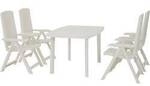Progarden Tampa+Faro SET 5tlg. ws N01349 Gartenm&ouml;bel-Set Wei&szlig;
