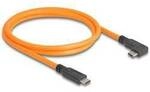 Delock USB-C&reg; Kabel USB-C&reg; Stecker, USB-C&reg; Stecker 1.00 m Orange 87961