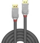 LINDY DisplayPort Anschlusskabel DisplayPort Stecker, DisplayPort Stecker 3.00 m Grau