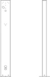 ABL SURSUM 100000448, ABL Sursum Wallbox-Stele Grau