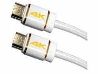 Maxtrack HDMI Anschlusskabel HDMI-A Stecker, HDMI-A Stecker 2.00 m Weiß C...