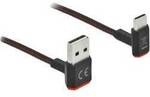 Delock USB-Kabel USB 2.0 USB-A Stecker, USB-C&reg; Stecker 0.20 m Schwarz 85274