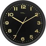 Techno Line WT 8500-1 gold Funk Wanduhr 30 cm x 41 mm Schwarz