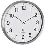 TFA Dostmann 60.3548.02 Funk Wanduhr 50.8 cm x 65 mm Wei&szlig;, Silber Gro&szlig;es Display