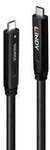 LINDY USB-Kabel USB 3.2 Gen1 USB-C&reg; Stecker, USB-C&reg; Stecker 10.00 m Schwarz 43333