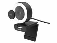 hama 00139989 Webcam mit Ringlicht C-850 Pro, QHD, mit Fernbedienung