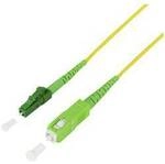 LogiLink FPSLS10 Glasfaser LWL Anschlusskabel 10 m Gelb [1x SC APC-Stecker - 1x LC