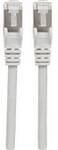 Intellinet 317177 RJ45 Patchkabel CAT 6a S/FTP 7.50 m Grau Folienschirm,