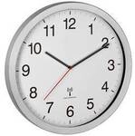 TFA Dostmann 60.3545.02 Funk Wanduhr 40 cm x 5 cm x 40 cm Silber Gro&szlig;es Display