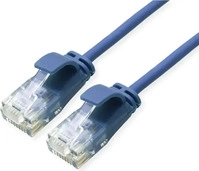 ROLINE UTP DataCenter Patchkabel Cat.6A (Class EA), LSOH, slim, blau, 1,5 m
