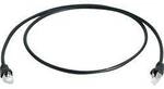 Teleg&auml;rtner 100008033 RJ45 Patchkabel CAT 6a S/FTP 0.25 m Schwarz Flammwidrig,