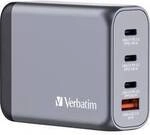 Verbatim GNC-100 Reiseladeadapter 100 W 1x USB-A, 3x USB-C&reg; USB PD, USB PD 3.0, QC