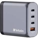 Verbatim GNC-140 GaN Reiseladeadapter 140 W 1x USB-A, 3x USB-C&reg; USB PD, QC 3.0, USB