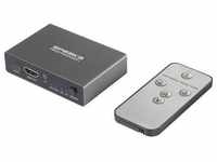 SpeaKa Professional SP-HDS-210 3 Port HDMI-Switch UHD 8K @ 60 Hz, UHD 4K @ 120...
