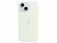 Apple Silicon Case MagSafe Backcover Apple iPhone 15 Blassmint Induktives Laden,