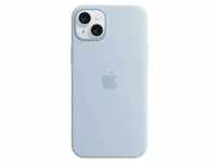 Apple Silicon Case MagSafe Backcover Apple iPhone 15 Plus Hellblau Induktives Laden,