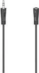 hama 00205121 Audio-Verl&auml;ngerungskabel, 3,5-mm-Klinken-Stecker - Kupplung, Stereo,