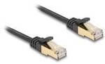 Delock 80326 RJ45 Patchkabel CAT 6a S/FTP 2.00 m Schwarz 1 St.