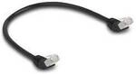 Delock 80260 RJ45 Patchkabel CAT 6a SF/UTP 0.50 m Schwarz doppelt geschirmt 1...