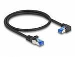 Delock 80221 RJ45 Patchkabel CAT 6a S/FTP 0.50 m Schwarz 1 St.