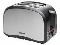 Tristar BR-1022 Toaster mit Brötchenaufsatz Grau, Schwarz